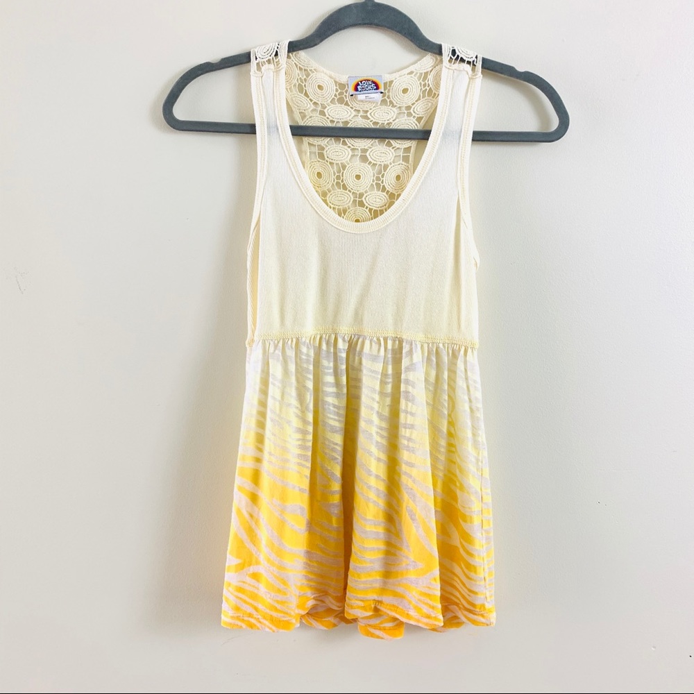 Love Rocks Tie Dye Zebra Ombre Yellow Baby…